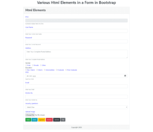 Bootstrap4 Form