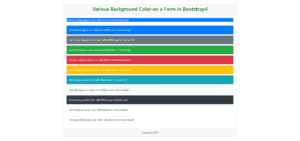 Image & Background in Bootstrap4